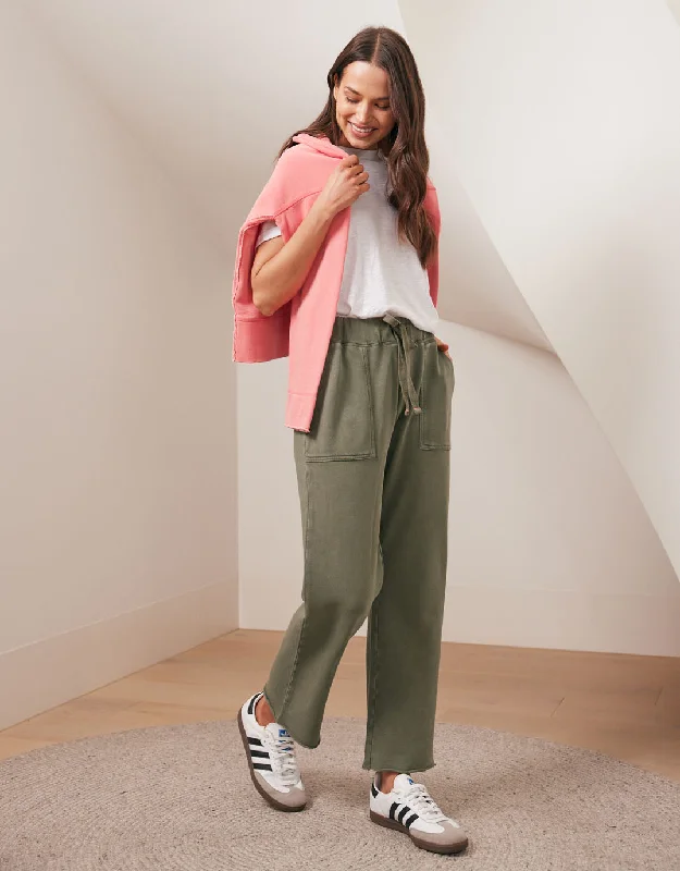 Raw Edge Lounge Pant - Washed Khaki